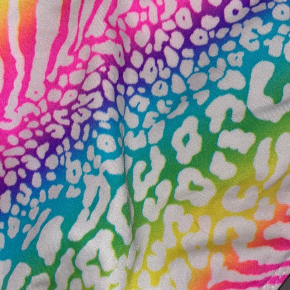 Neon leopard print bikini bottom - Picture 3 of 4